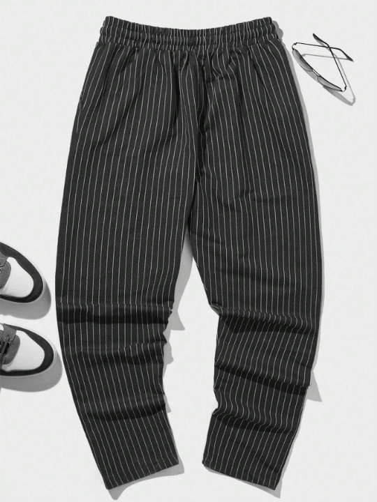 Cottnline Men Striped Print Pants - Lolli World Marketplace