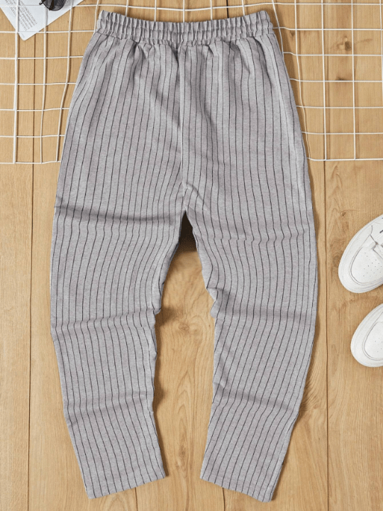 Cottnline Men's Striped Drawstring Waist Pants - Lolli World Marketplace
