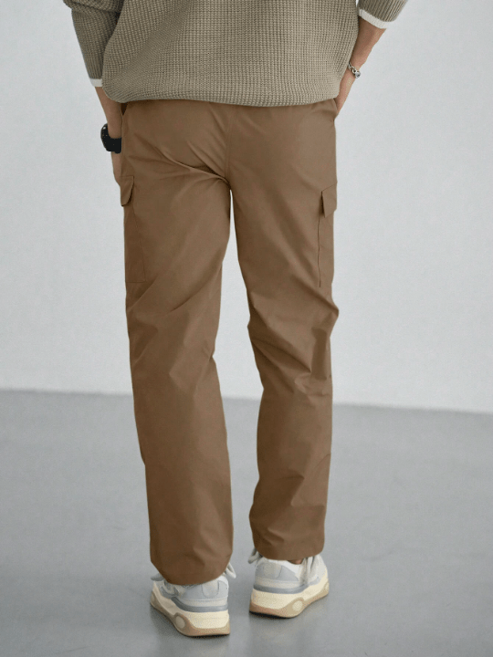 DAZY Men's Solid Color Workwear Style Pocket Casual Pants - Lolli World Marketplace