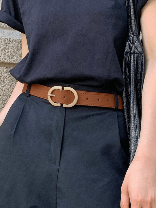 DAZY Stitch Detail Buckle Belt - Lolli World Marketplace