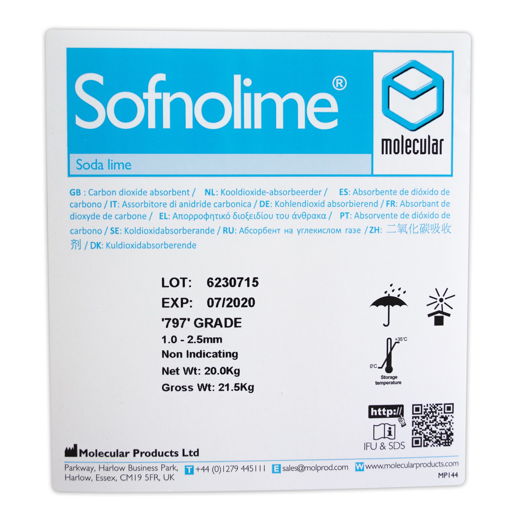Sofnolime 797 - 20kg Drum