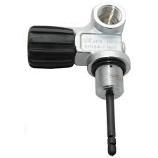 M25x2 SCUBA Diving Cylinder DIN 300 Bar Black Handle Valve EN144