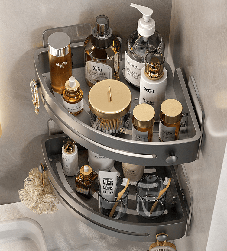 Drill Free Shower Caddy Organizer Corner Shower Shelves