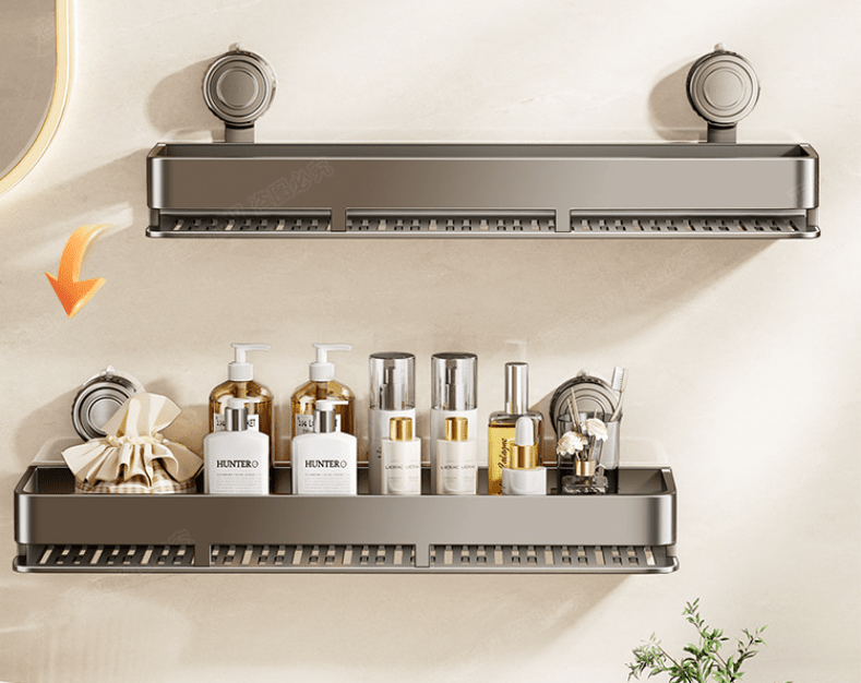 Drill Free Shower Caddy Organizer Shower Shelves (Suction cup)