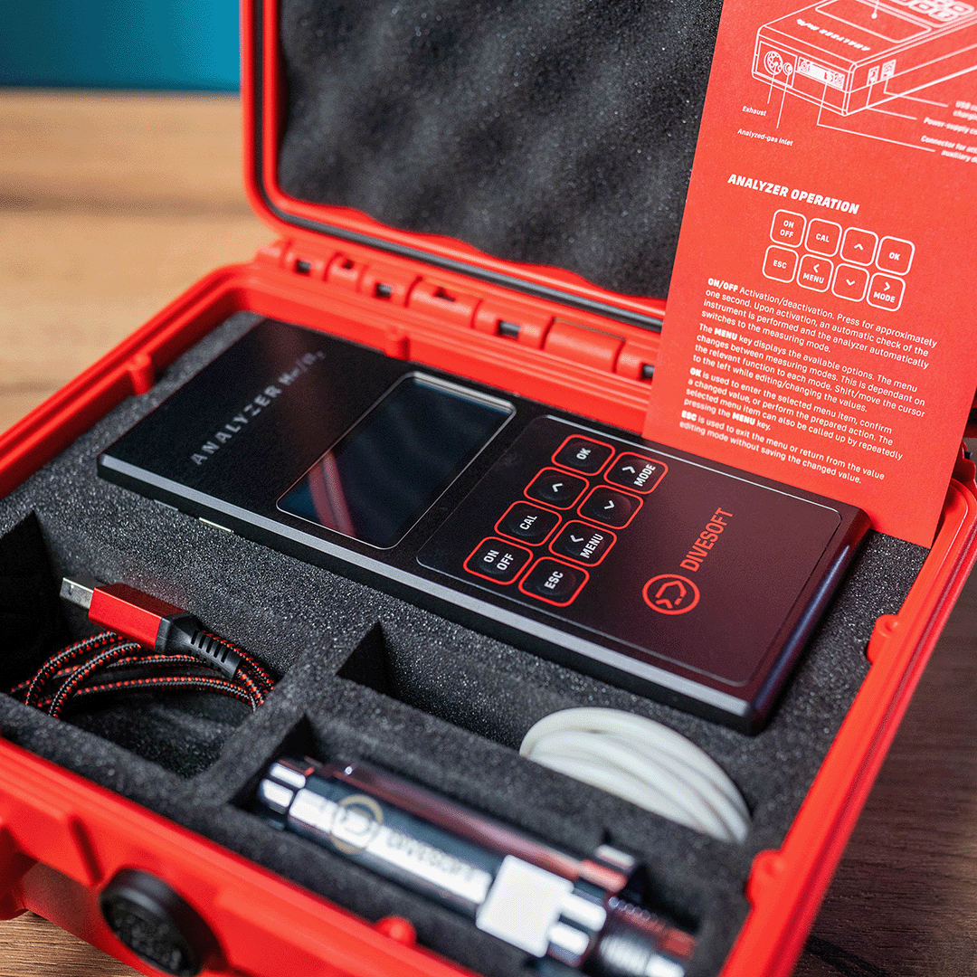 Divesoft O2/He Analyzer Set Blender