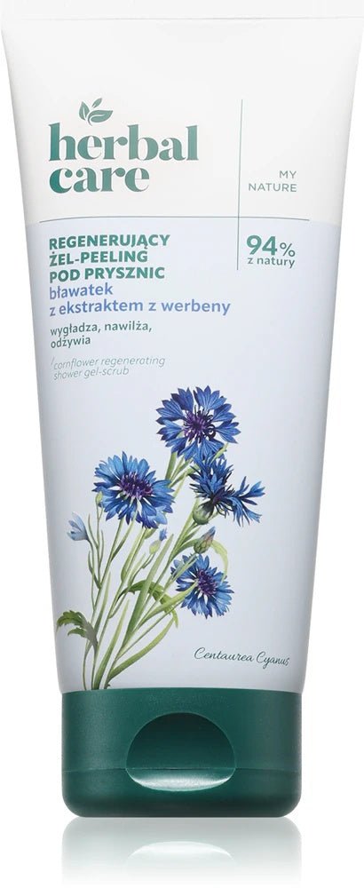 Farmona Herbal Care Cornflower Regenerating Shower Gel - Scrub Shower soap with exfoliating effect