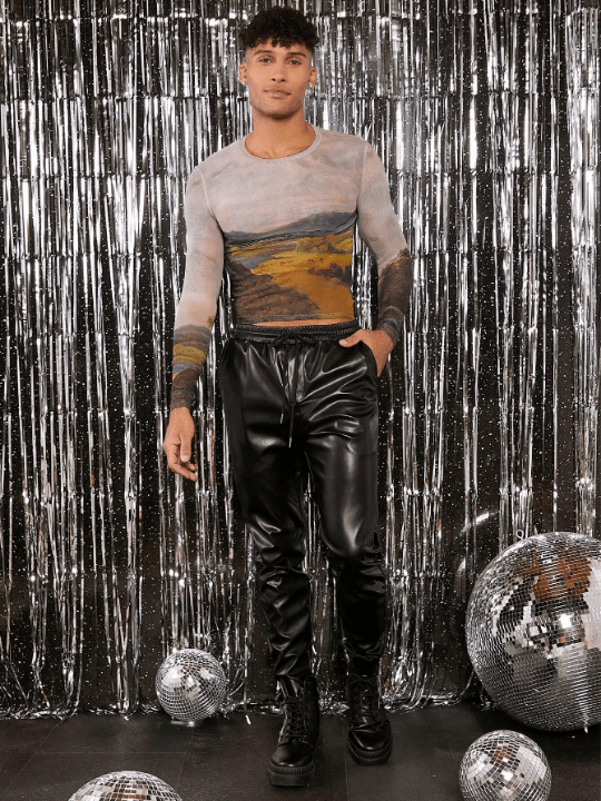 FeverCity Men Solid Drawstring Waist Pants - Lolli World Marketplace