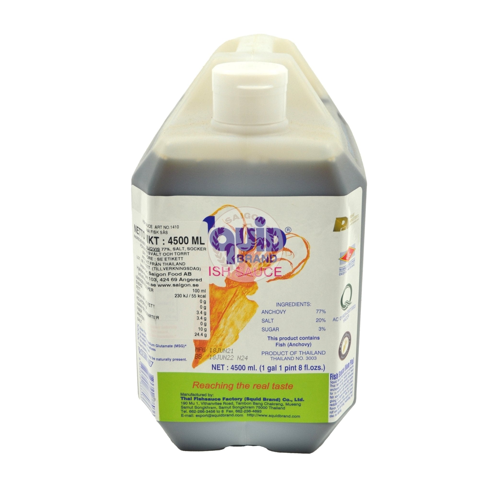 Fish Sauce Squid Brand 4,5 L