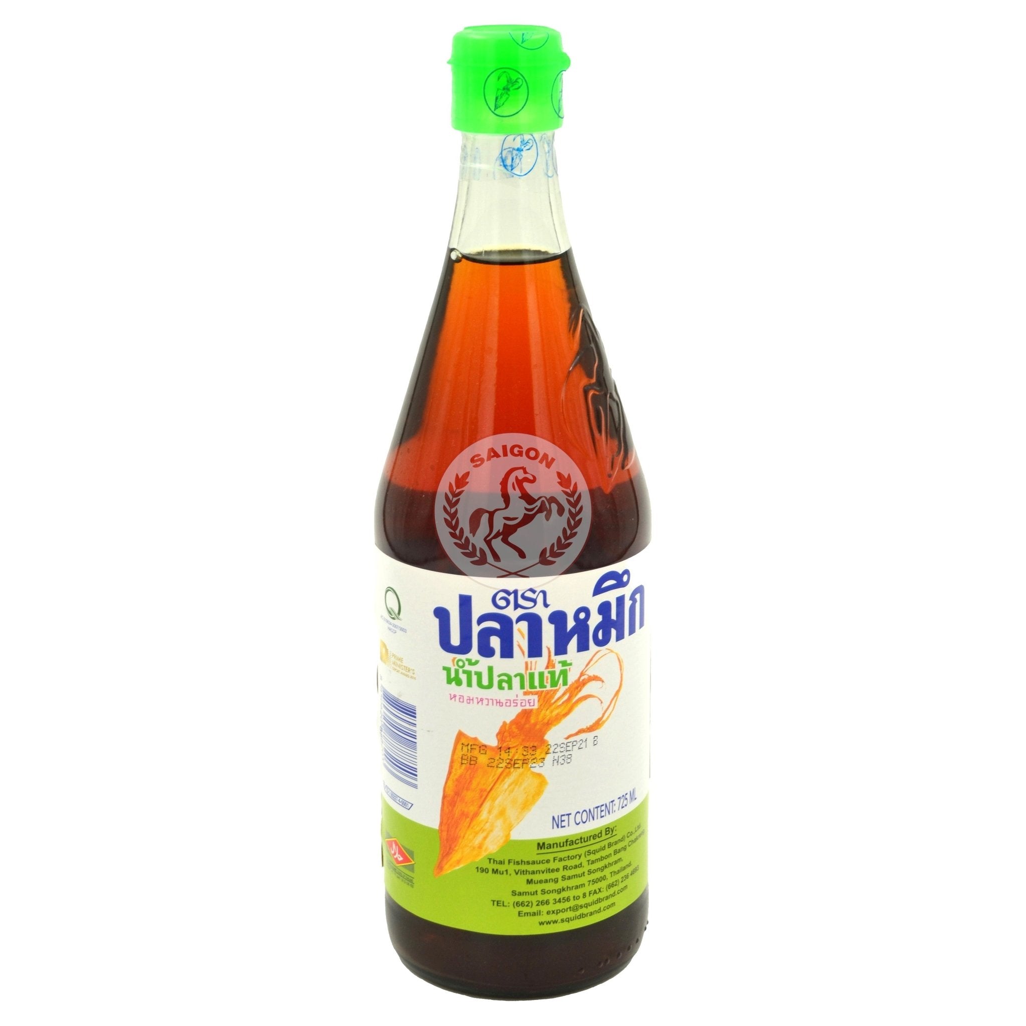 Fish Sauce Squid Brand 725ml Glass Bottle