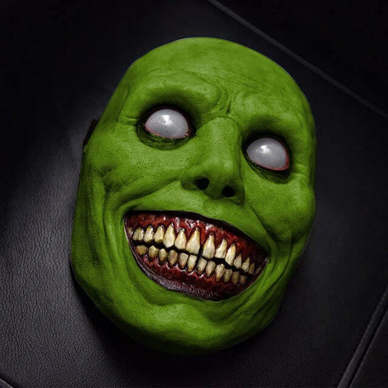 Halloween Party LED Luminous Black V - shaped Mask Daily Cold Light Halloween Horror Mask Ghost Festival Ghost Dance Luminous Mask