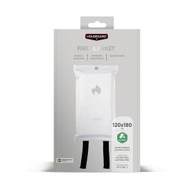 Housegard Fire Blanket 120 x 180 cm white
