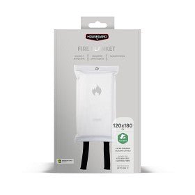 Housegard Fire Blanket 120 x 180 cm white