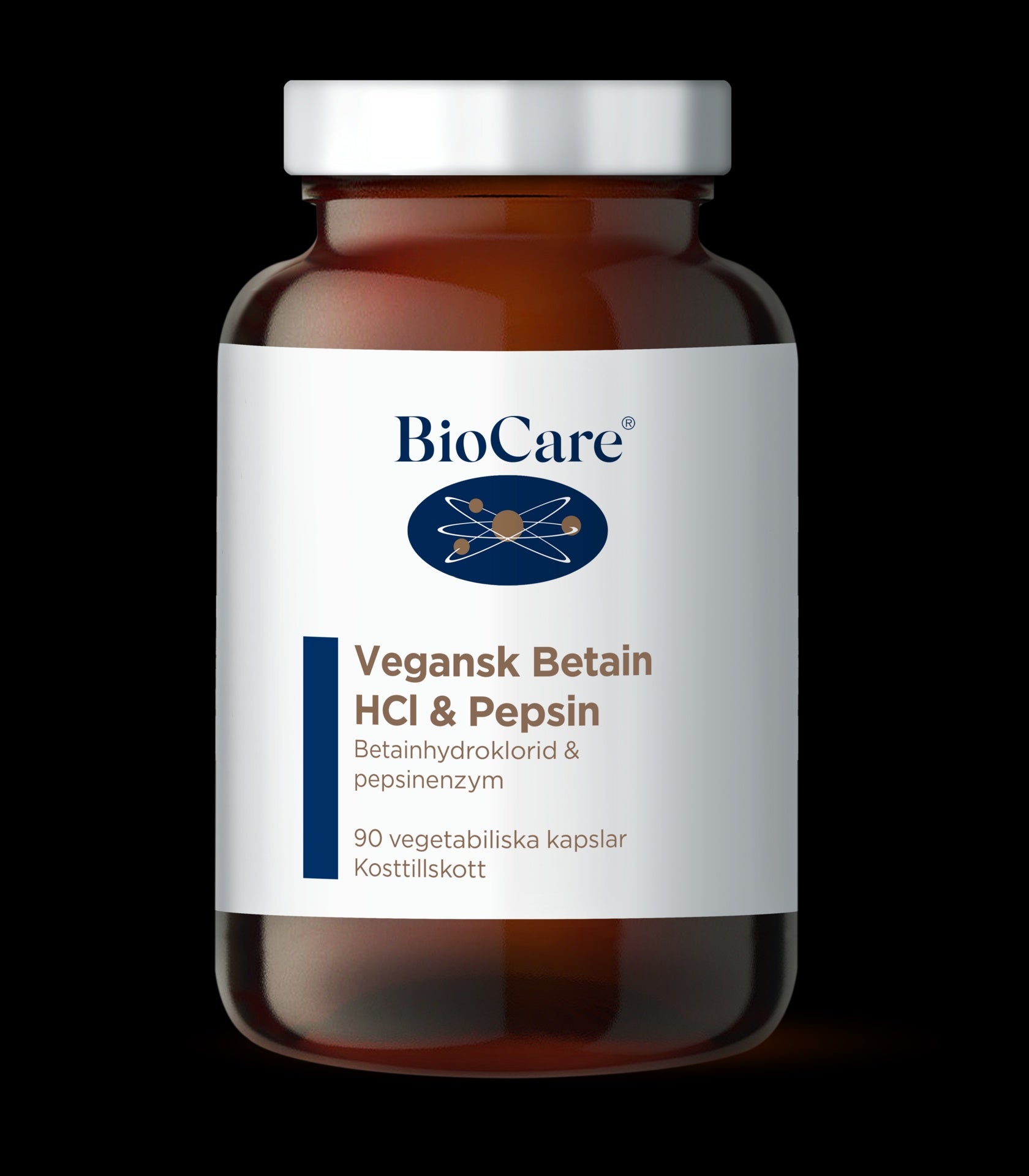 BioCare Vegan Betaine HCL & Pepsin 90 capsules