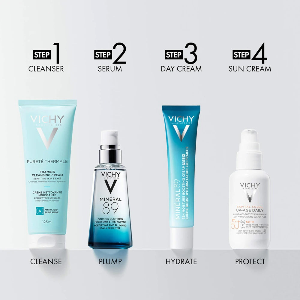 Vichy Minéral 89 72H Moisture Boosting Cream Fresh Moisturizing face cream with hyaluronic acid