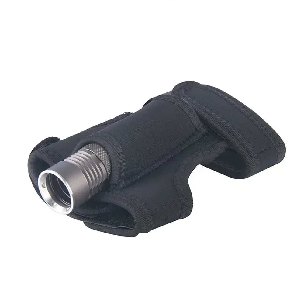 LED Diving Flashlight Holder Wrist Glove Hands Free Neoprene Strap for Underwater Scuba Outdoor Adventure Illumination
