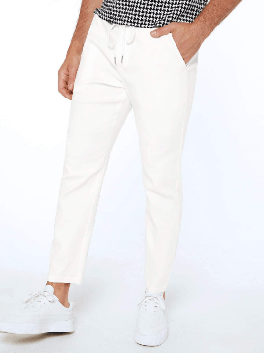 Manfinity Basics Men Slant Pocket Carrot Pants - Lolli World Marketplace