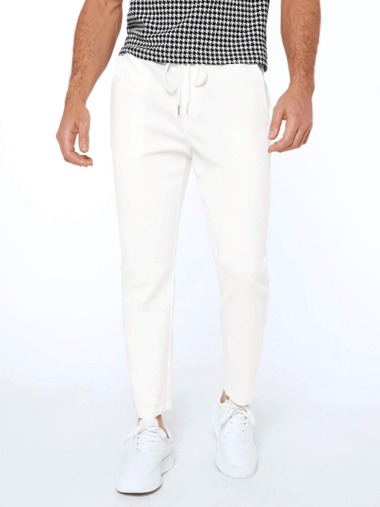 Manfinity Basics Men Slant Pocket Carrot Pants - Lolli World Marketplace