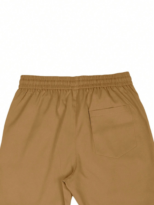 Manfinity Basics Men Solid Slant Pocket Drawstring Waist Pants - Lolli World Marketplace