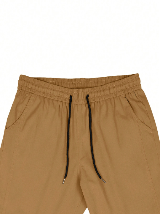 Manfinity Basics Men Solid Slant Pocket Drawstring Waist Pants - Lolli World Marketplace