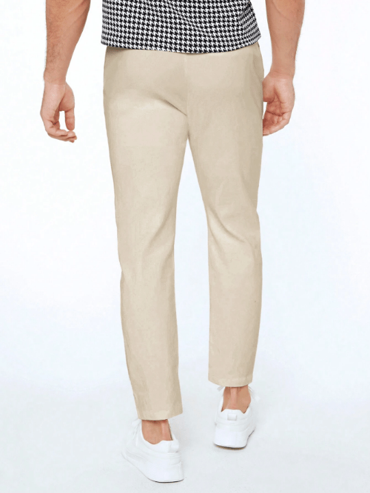 Manfinity Basics Men'S Casual Drawstring Waist Pants - Lolli World Marketplace