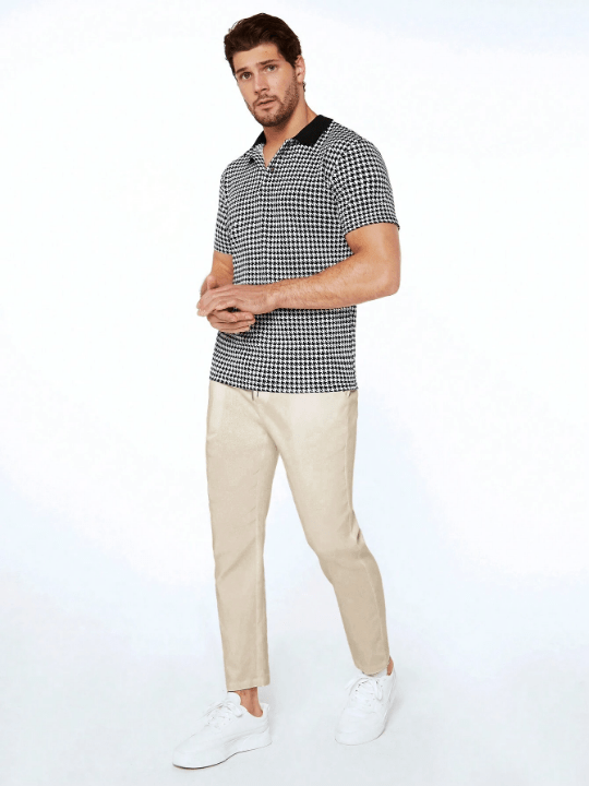 Manfinity Basics Men'S Casual Drawstring Waist Pants - Lolli World Marketplace
