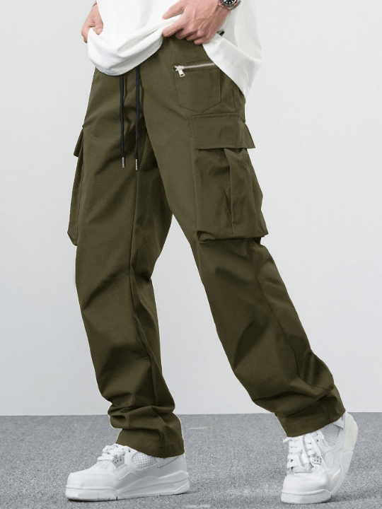 Manfinity EMRG Loose - Fit Men's Cargo Pants With Drawstring Waist - Lolli World Marketplace
