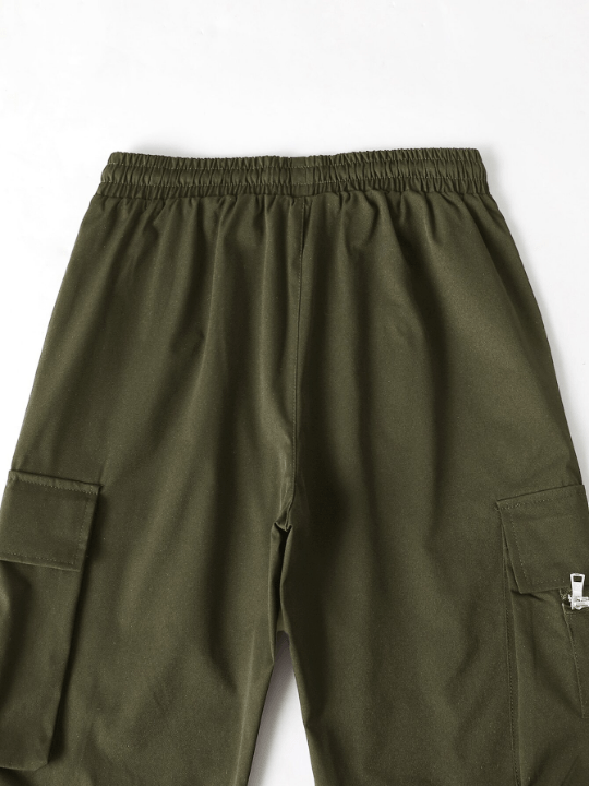 Manfinity EMRG Loose - Fit Men's Cargo Pants With Drawstring Waist - Lolli World Marketplace