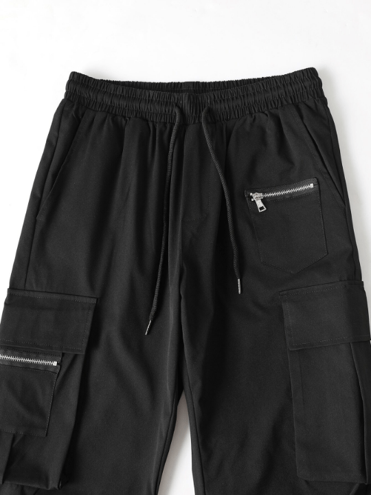Manfinity EMRG Loose Men's Cargo Pants With Drawstring Waist - Lolli World Marketplace