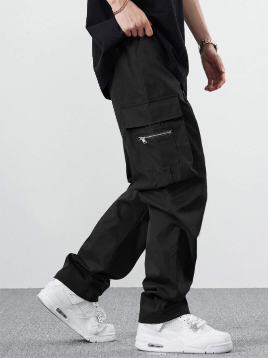 Manfinity EMRG Loose Men's Cargo Pants With Drawstring Waist - Lolli World Marketplace