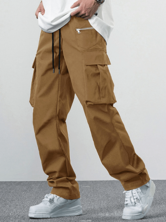 Manfinity EMRG Loose Men's Drawstring Waist Cargo Pants - Lolli World Marketplace