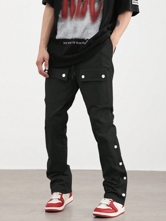 Manfinity EMRG Men Flap Pocket Cargo Pants - Lolli World Marketplace