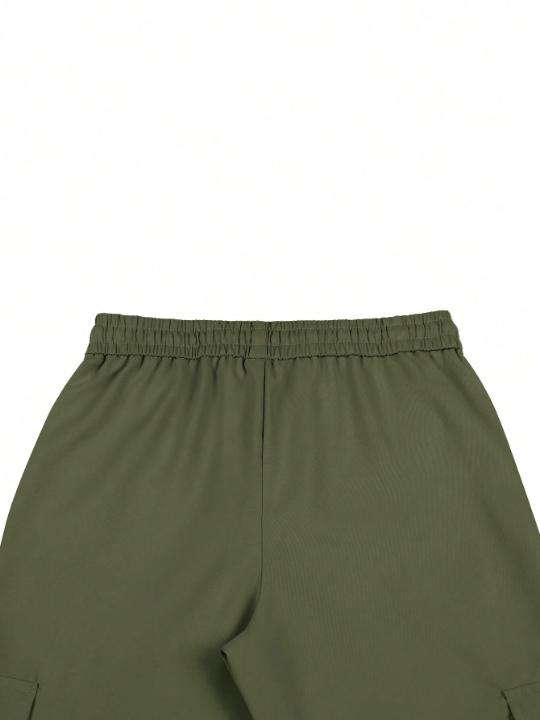 Manfinity EMRG Men Flap Pocket Drawstring Waist Cargo Pants - Lolli World Marketplace