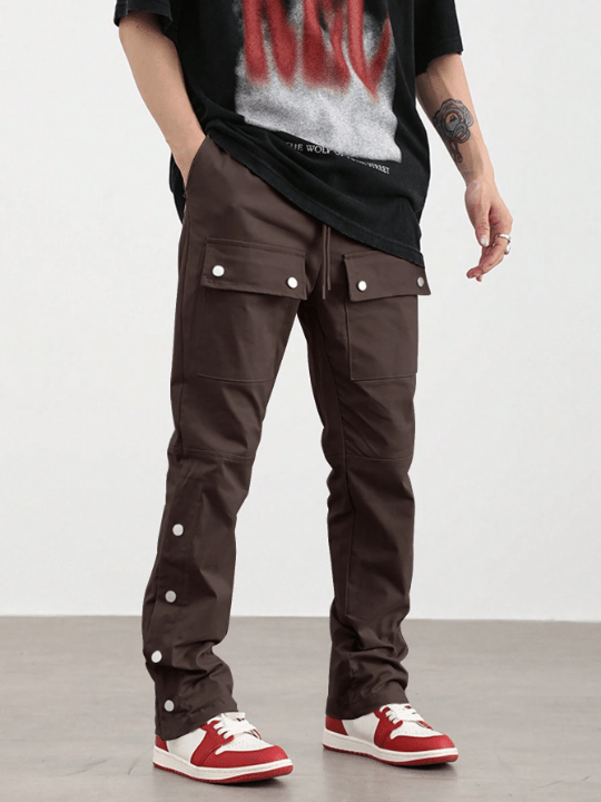 Manfinity EMRG Men Flap Pocket Side Cargo Pants - Lolli World Marketplace
