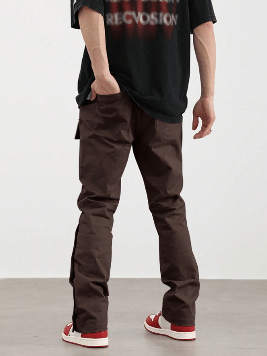 Manfinity EMRG Men Flap Pocket Side Cargo Pants - Lolli World Marketplace