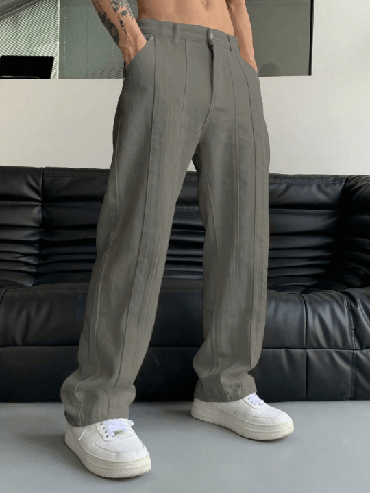Manfinity EMRG Men Slant Pocket Straight Leg Pants - Lolli World Marketplace