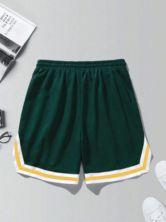 Manfinity EMRG Men's Loose Fit Letter Print Drawstring Waist Shorts - Lolli World Marketplace