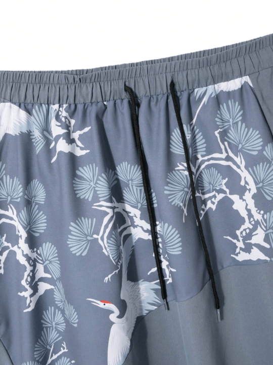 Manfinity Homme Graphic Print Wide Leg Men's Pants - Lolli World Marketplace