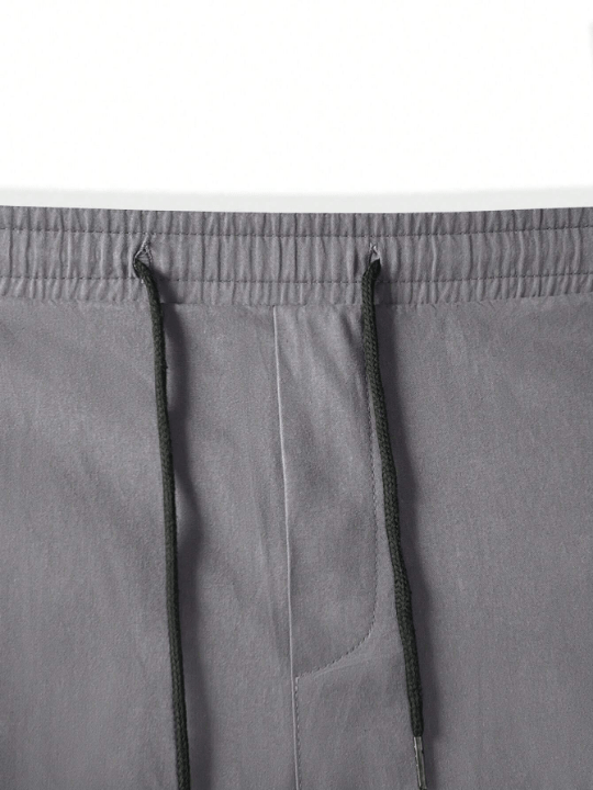 Manfinity Homme Loose Fit Men's Cargo Pants With Flap Pockets And Drawstring Waist - Lolli World Marketplace