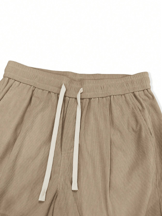 Manfinity Homme Loose - Fit Men's Casual Straight - Leg Pants - Lolli World Marketplace