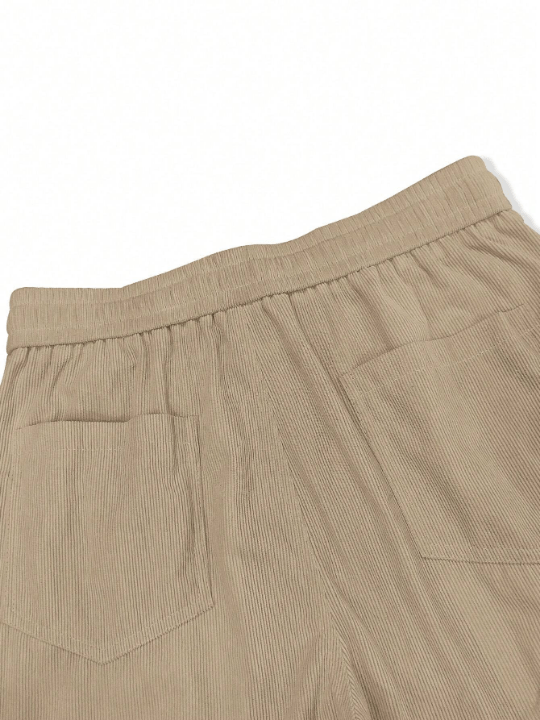 Manfinity Homme Loose - Fit Men's Casual Straight - Leg Pants - Lolli World Marketplace