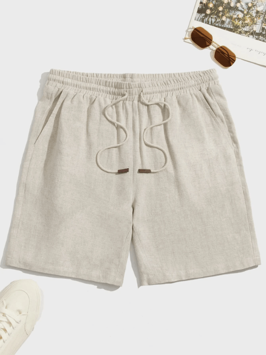 Manfinity Homme Loose Fit Men's Drawstring Waist Shorts - Lolli World Marketplace