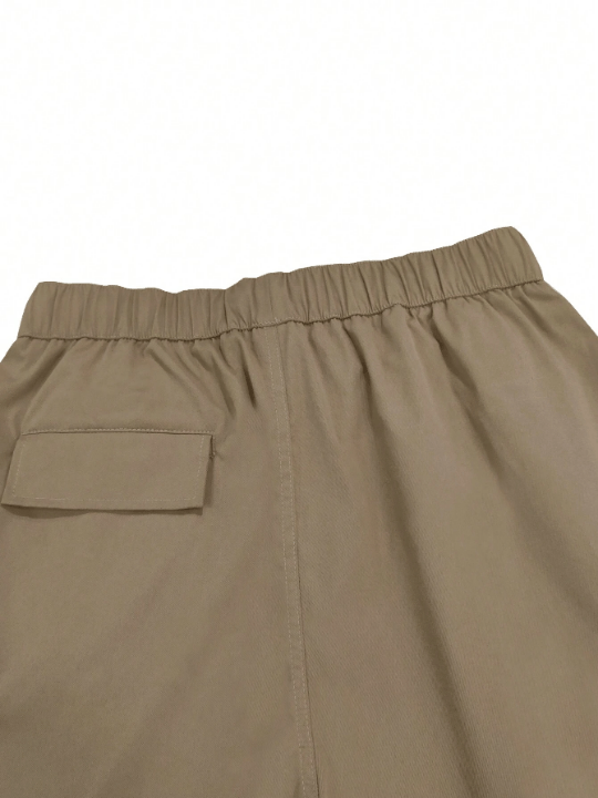 Manfinity Homme Loose Fit Men's Flap Pocket Side Cargo Shorts - Lolli World Marketplace