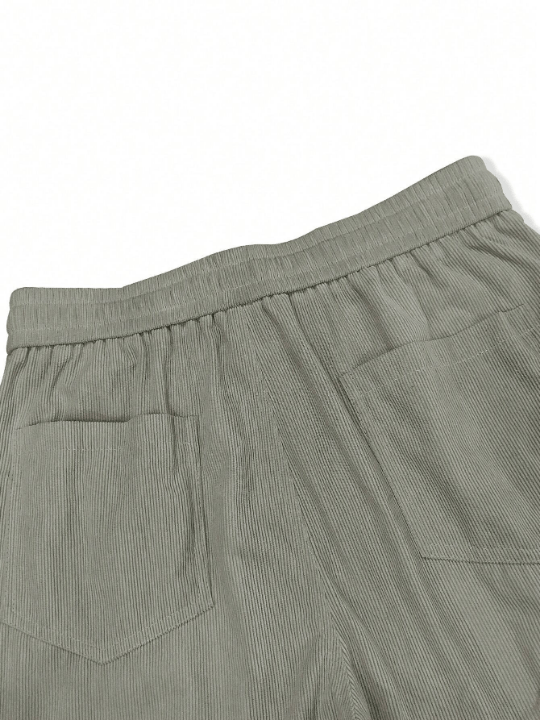 Manfinity Homme Loose Fit Men's Slant Pocket Straight Leg Pants - Lolli World Marketplace
