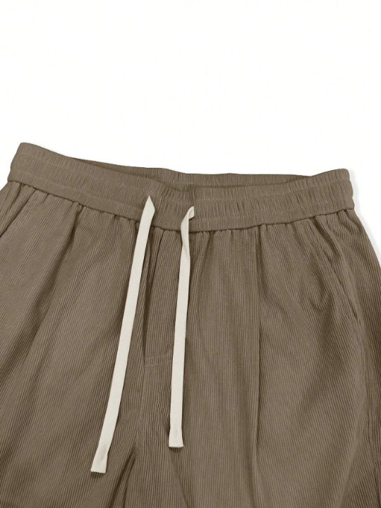 Manfinity Homme Loose - Fit Men's Slant Pocket Straight - Leg Pants - Lolli World Marketplace