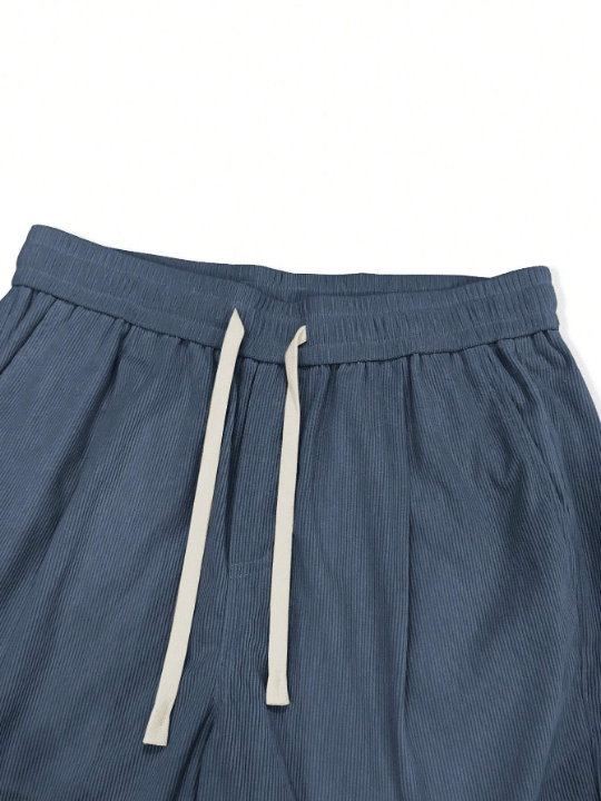 Manfinity Homme Loose - Fitting Men's Casual Straight - Leg Long Pants - Lolli World Marketplace