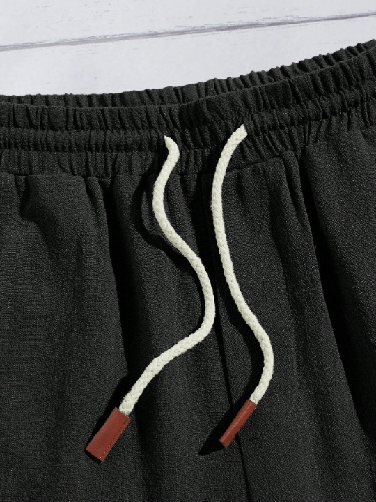 Manfinity Homme Men Drawstring Waist Shorts - Lolli World Marketplace