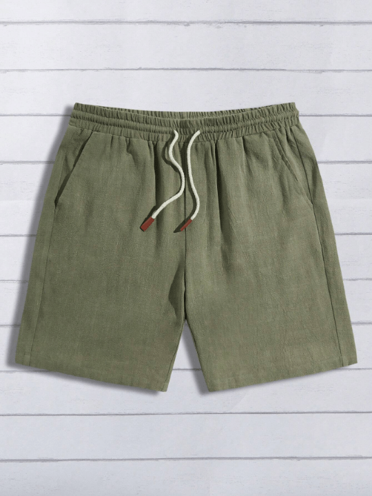Manfinity Homme Men Drawstring Waist Slant Pocket Shorts - Lolli World Marketplace