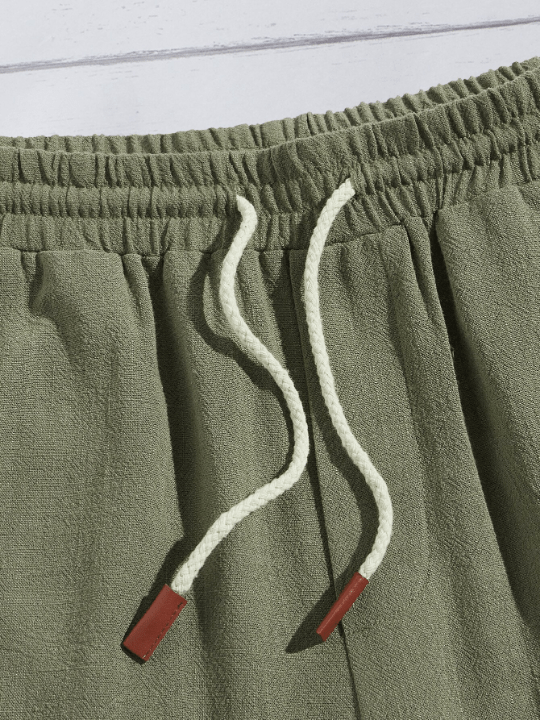 Manfinity Homme Men Drawstring Waist Slant Pocket Shorts - Lolli World Marketplace