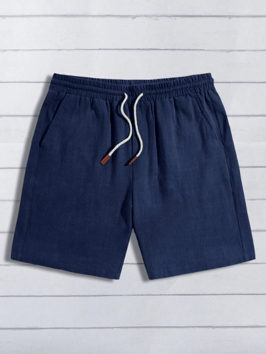 Manfinity Homme Men Drawstring Waist Slant Pocket Shorts - Lolli World Marketplace