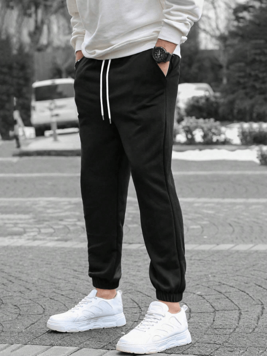 Manfinity Homme Men Drawstring Waist Slant Pocket Sweatpants - Lolli World Marketplace